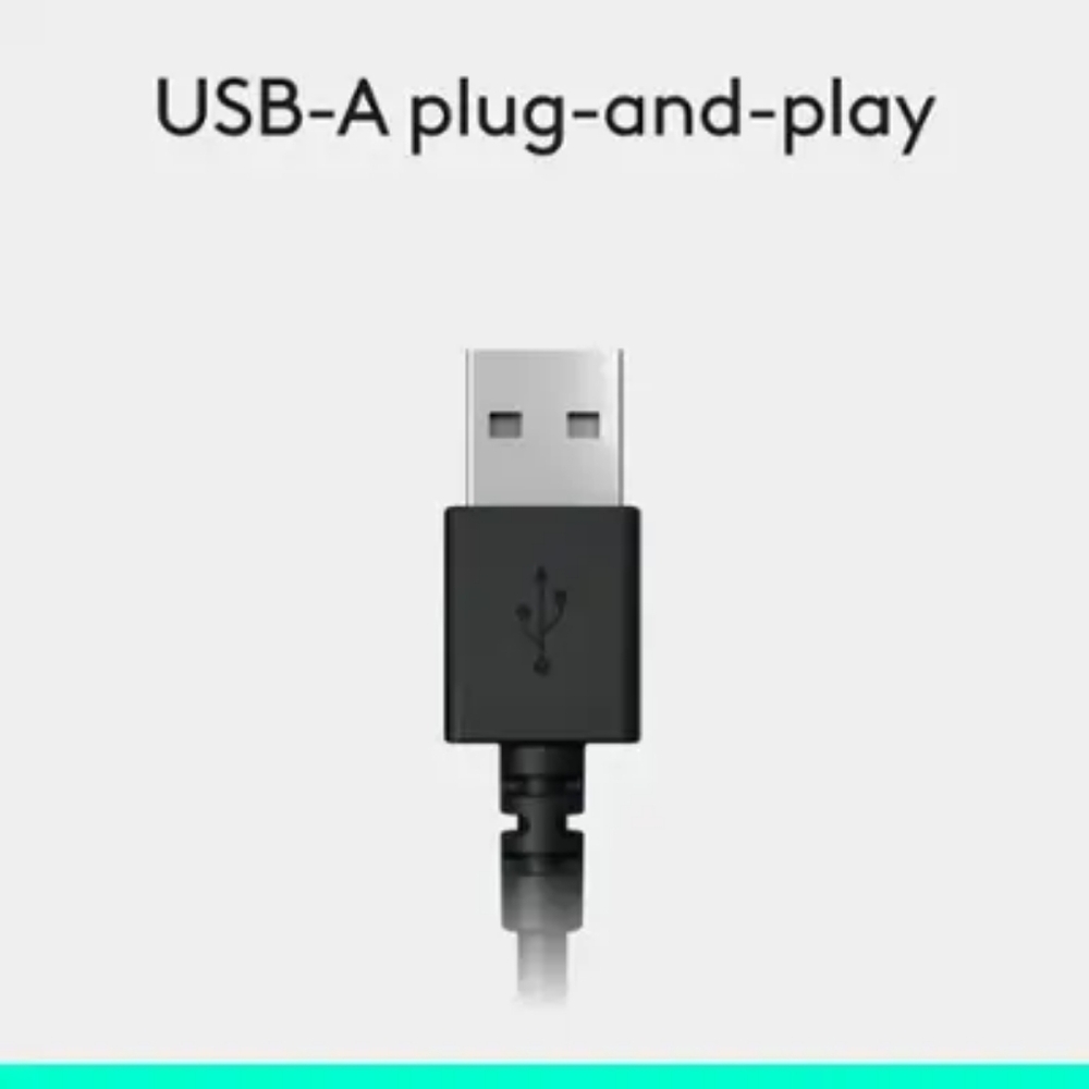 ๐ฃLogitech - H390๐ Wired USB-A On-Ear Stereo Sleek Headphones ๐ง๐ถ๐ค - Picture 6 of 10